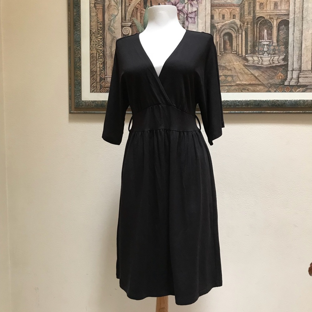 Tommy Bahama Solid Black Swim Dress Size S